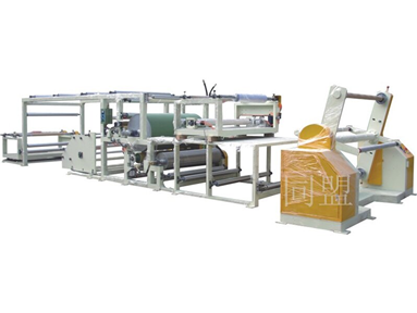 PVC、網布、PVC三層貼合機